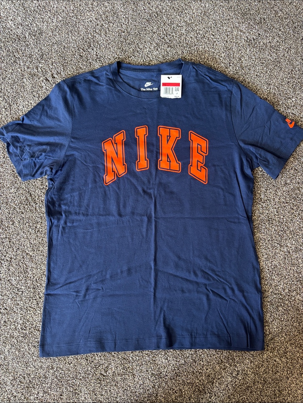 NEW! Nike Men's Navy Logo Shirt- Size L